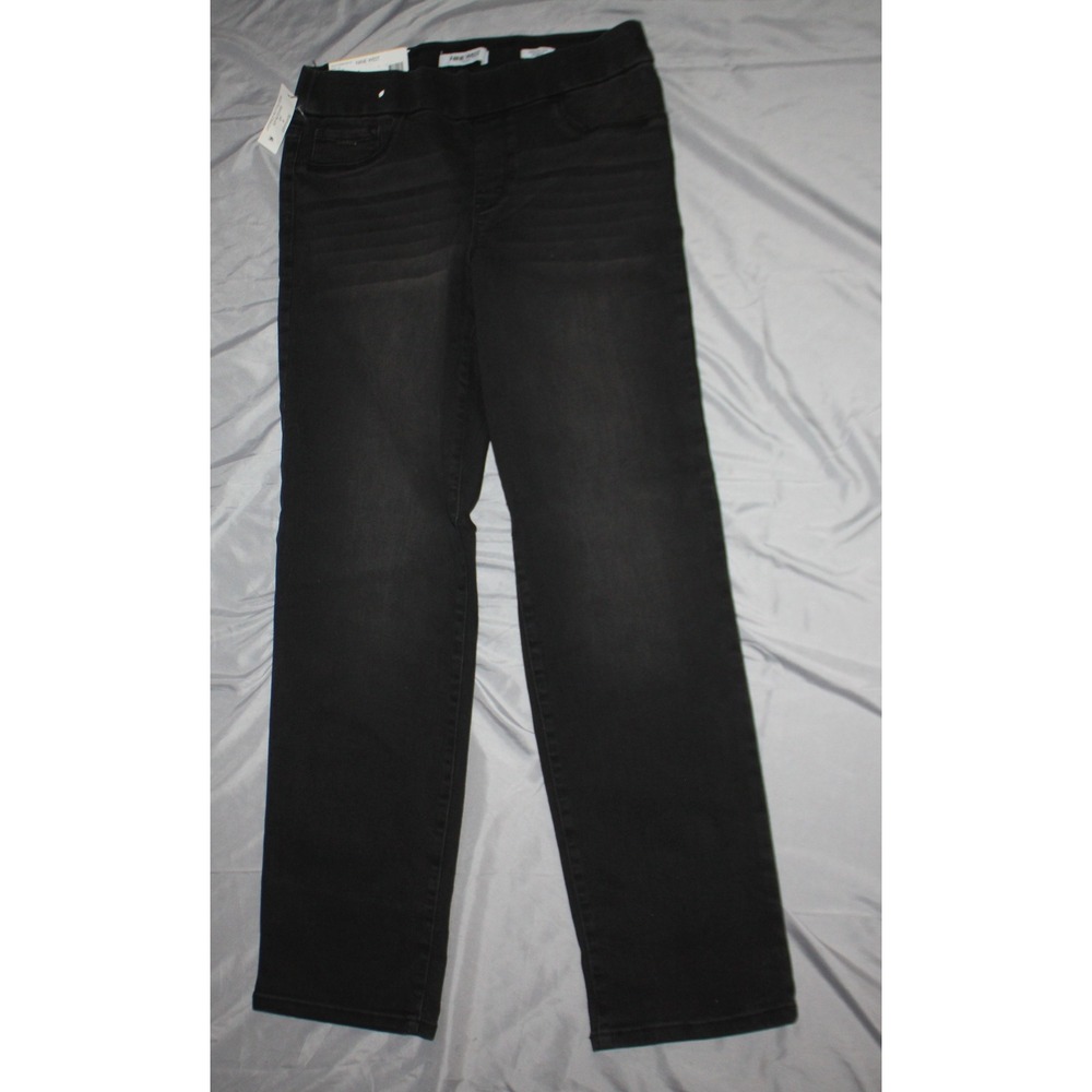 Women's Sonoma Pleated-front relaxed high-rise black jeans size 18